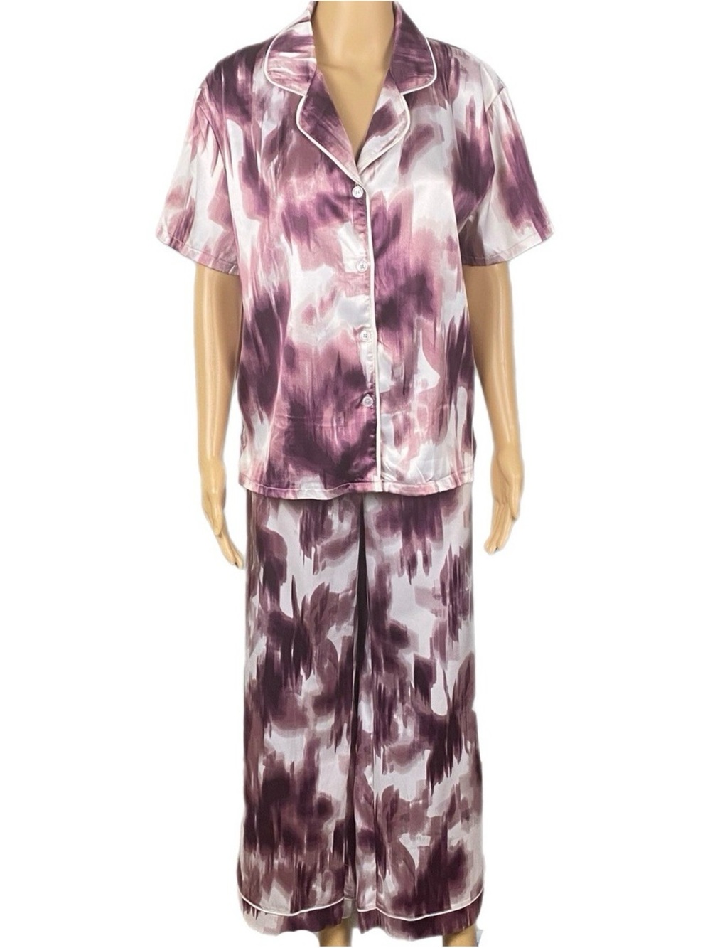Jason Wu Plum and Mauve Silk Pajama Set